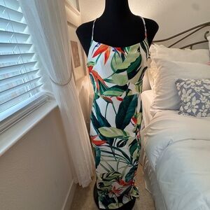 Fashion Nova Leafy Green Maxi Dress